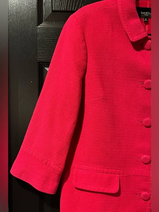 Talbots Raspberry Pink Spring Coat - Picture 4 of 9